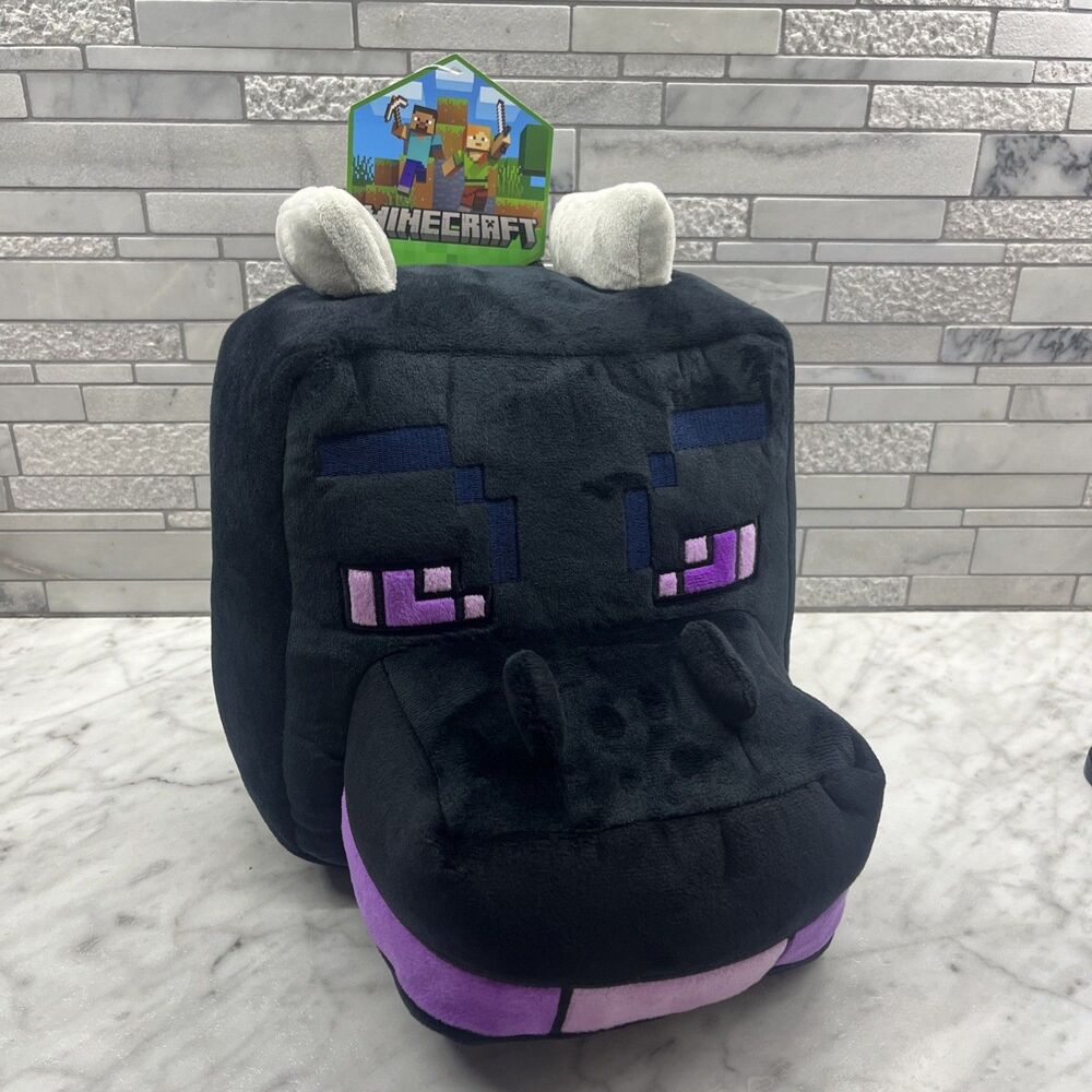 BRAND NEW Minecraft Boys Ender The Dragon Plush Zipper Backpack Minecraft fans
